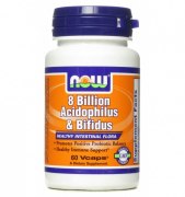 Заказать NOW 8 Billion Acidoph/Bifidus 60 вег капс